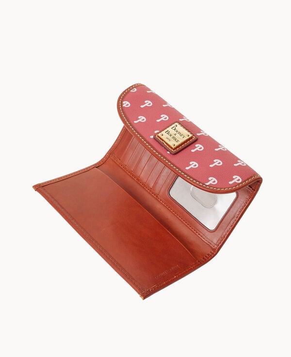Dooney & Bourke MLB Phillies Continental Clutch Red