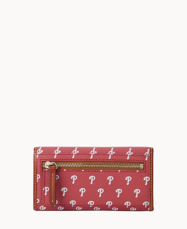 Dooney & Bourke MLB Phillies Continental Clutch Red