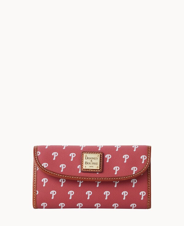 dooney & bourke MLB Phillies Continental Clutch Red
