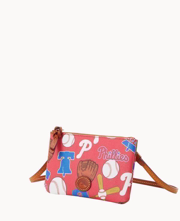 Dooney & Bourke MLB Phillies Top Zip Crossbody Red