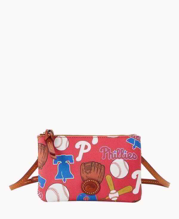 dooney & bourke MLB Phillies Top Zip Crossbody Red