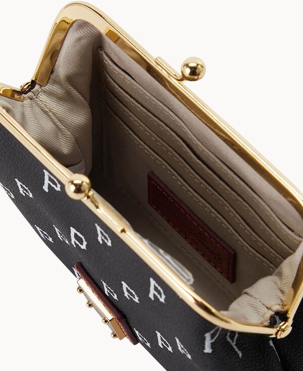 Dooney & Bourke MLB Pirates Large Framed Purse Black