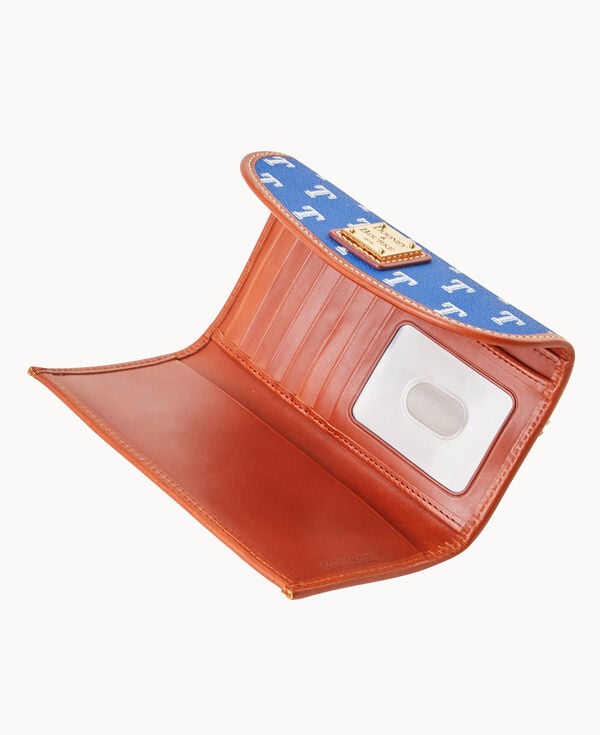 Dooney & Bourke MLB Rangers Continental Clutch Blue
