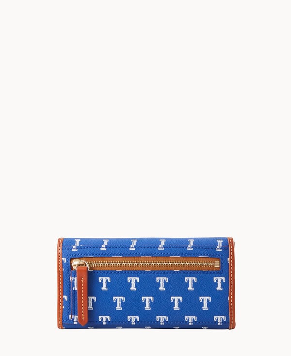 Dooney & Bourke MLB Rangers Continental Clutch Blue