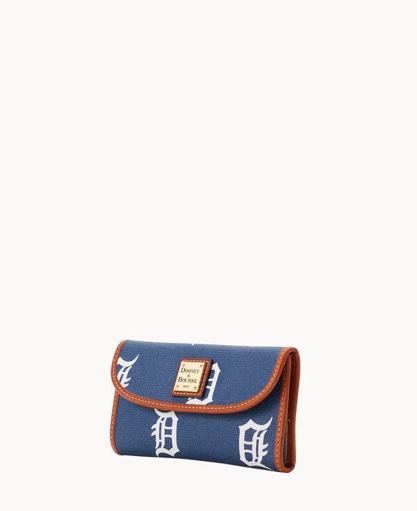 Dooney & Bourke MLB Tigers Continental Clutch Navy
