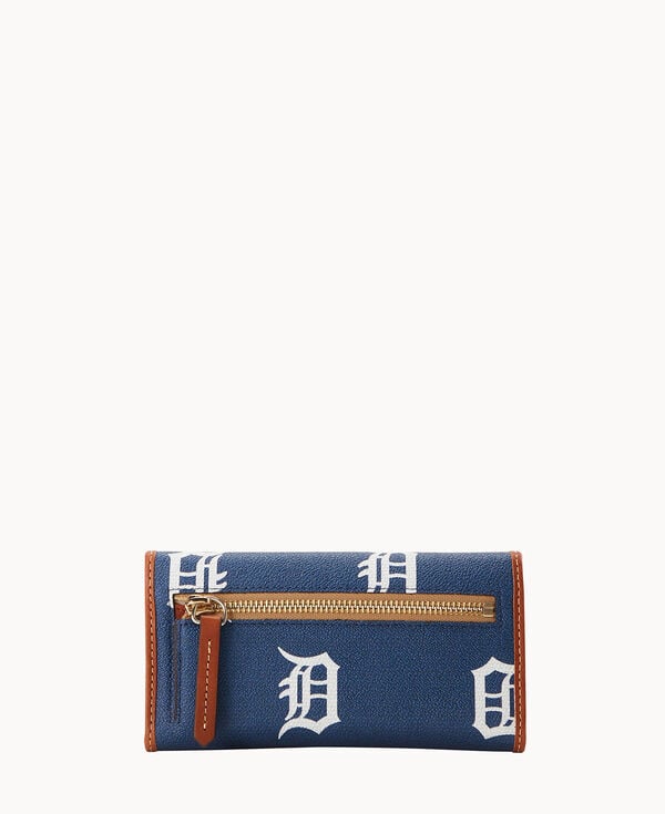 Dooney & Bourke MLB Tigers Continental Clutch Navy
