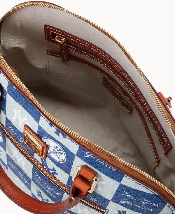 Dooney & Bourke MLB Yankees Domed Zip Satchel Navy