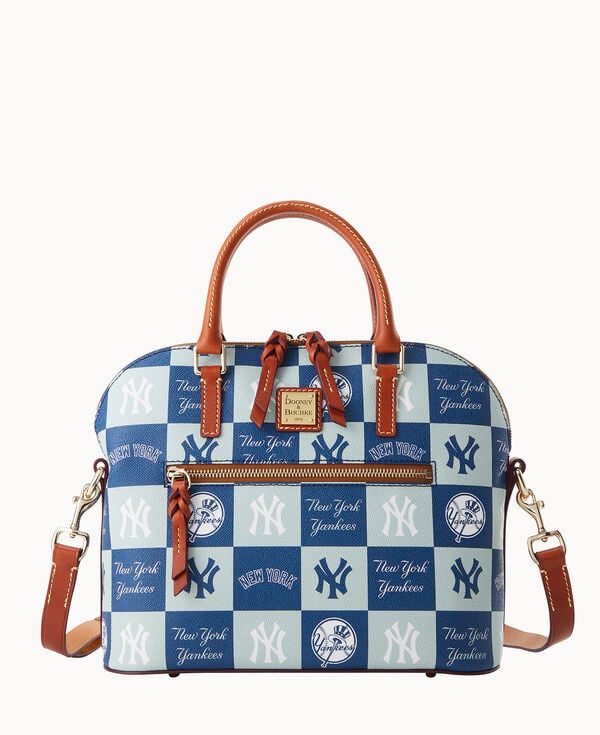 dooney & bourke MLB Yankees Domed Zip Satchel Navy