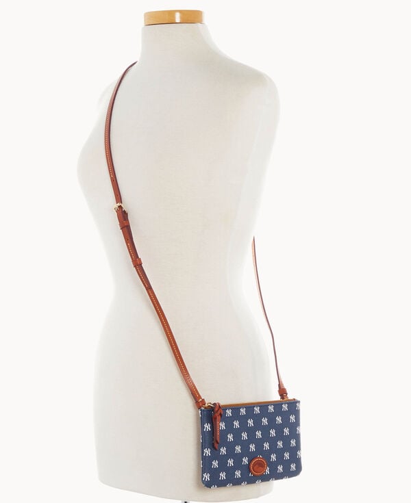 Dooney & Bourke MLB Yankees Top Zip Crossbody Navy