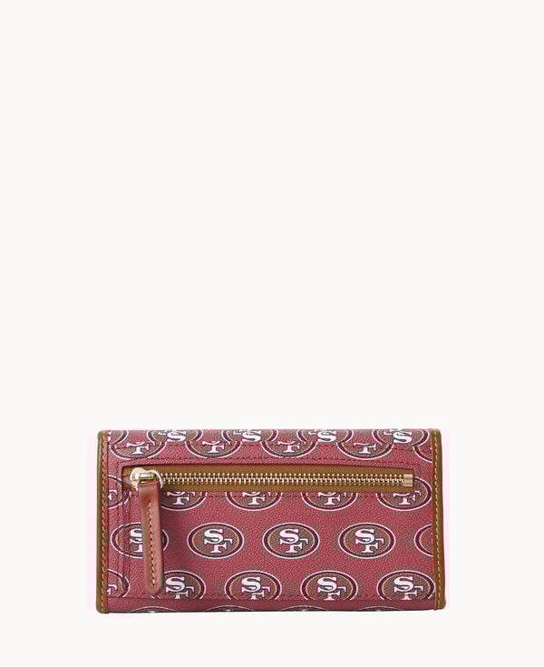 Dooney & Bourke NFL 49Ers Continental Clutch Red
