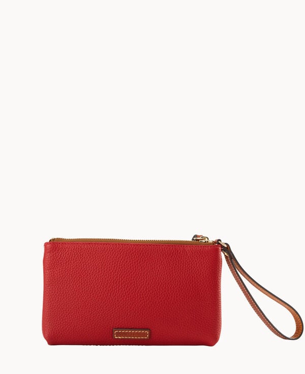 Dooney & Bourke NFL 49ERS Double Zip Wristlet Red