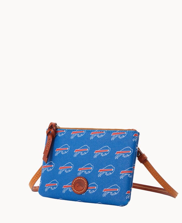 Dooney & Bourke NFL Bills Top Zip Crossbody Blue