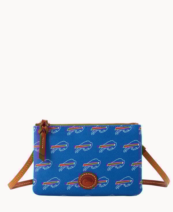 dooney & bourke NFL Bills Top Zip Crossbody Blue