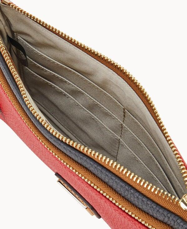 Dooney & Bourke NFL Chiefs Double Zip Wristlet Red