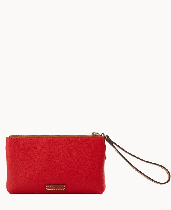 Dooney & Bourke NFL Chiefs Double Zip Wristlet Red