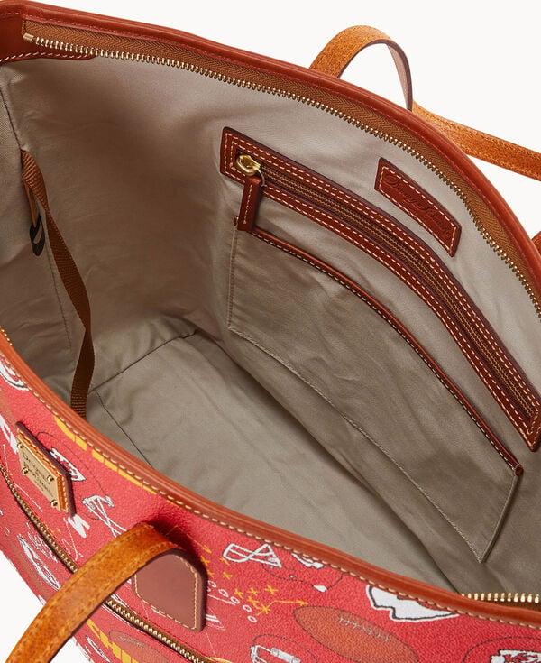 Dooney & Bourke NFL Chiefs Zip Tote Red