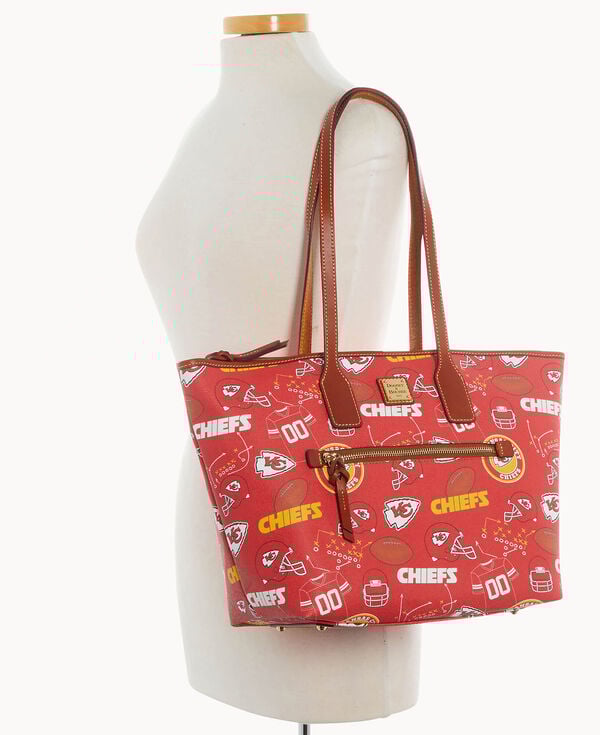 Dooney & Bourke NFL Chiefs Zip Tote Red