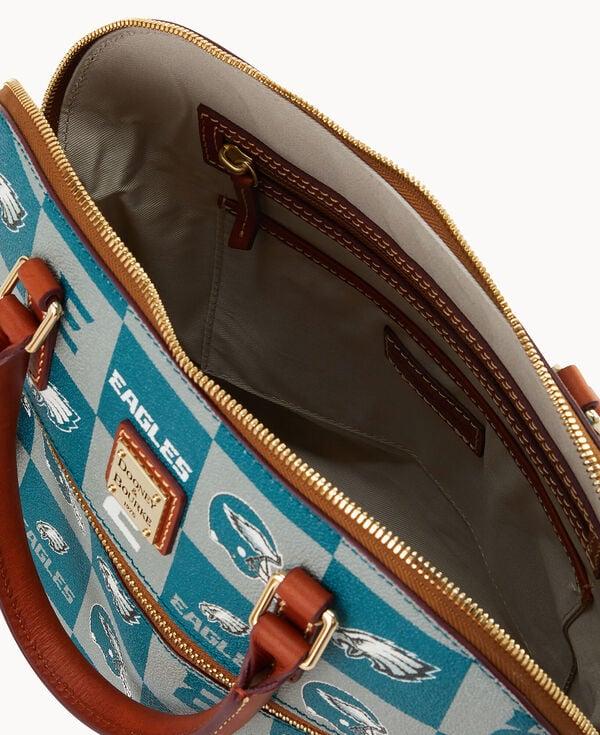 Dooney & Bourke NFL Eagles Domed Zip Satchel Green