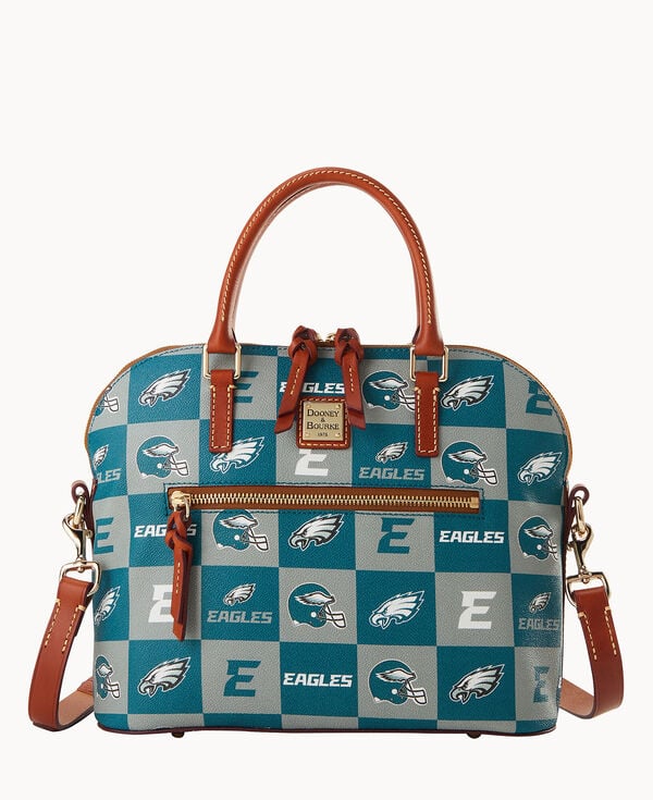 dooney & bourke NFL Eagles Domed Zip Satchel Green