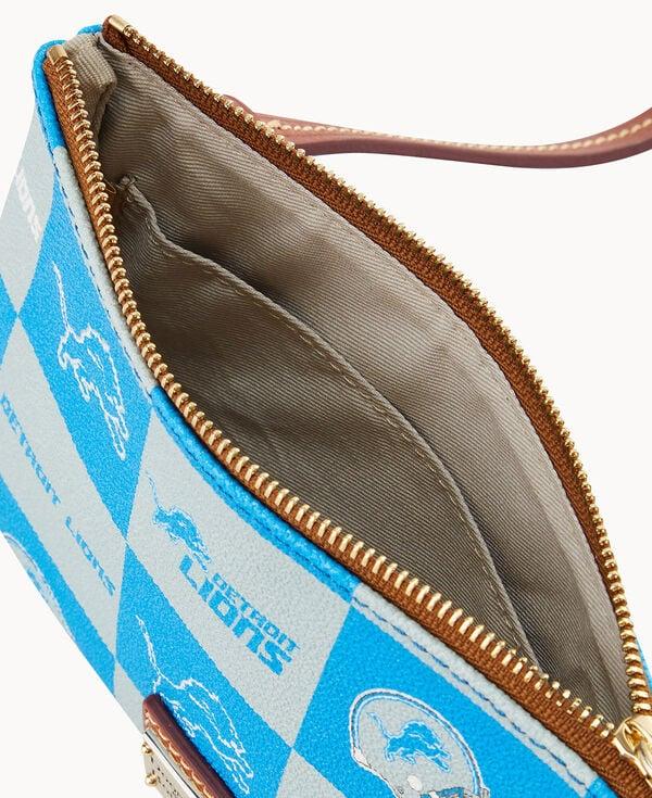 Dooney & Bourke NFL Lions Top Zip Crossbody Blue