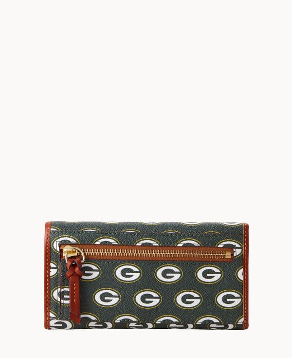 Dooney & Bourke NFL Packers Continental Clutch Green
