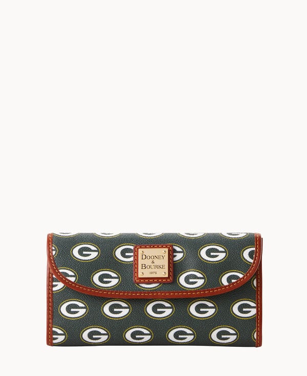 dooney & bourke NFL Packers Continental Clutch Green