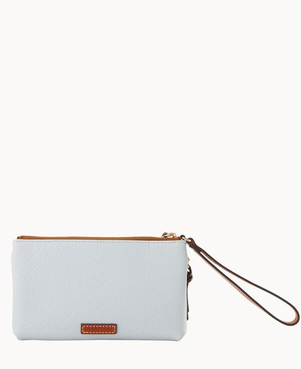 Dooney & Bourke NFL Raiders Double Zip Wristlet Fog