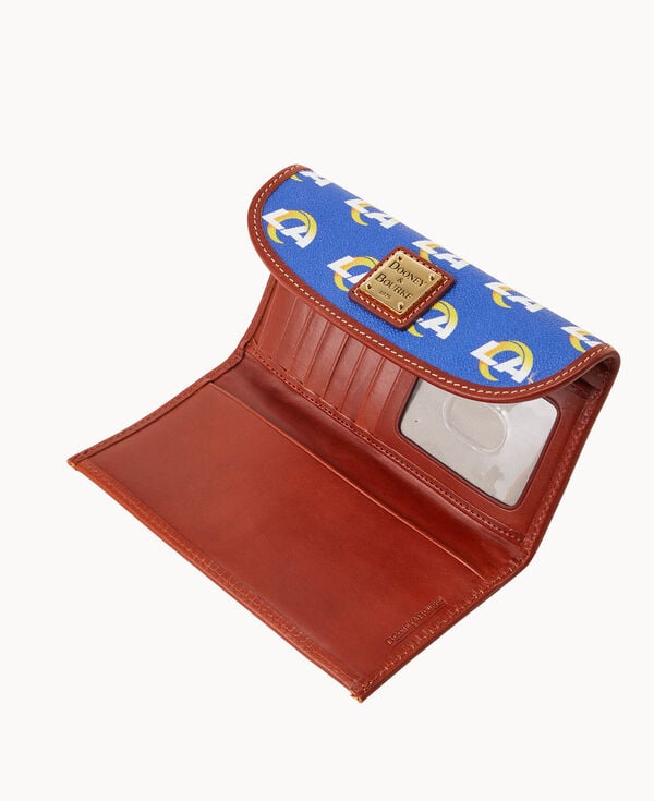 Dooney & Bourke NFL Rams Continental Clutch Blue