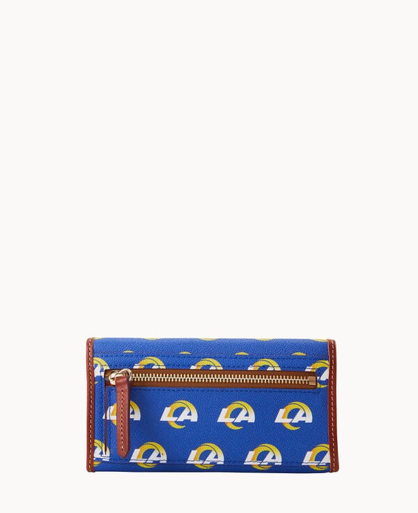 Dooney & Bourke NFL Rams Continental Clutch Blue