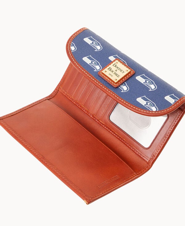 Dooney & Bourke NFL Seahawks Continental Clutch Navy