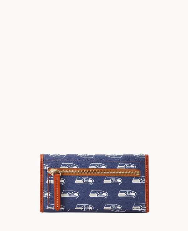 Dooney & Bourke NFL Seahawks Continental Clutch Navy