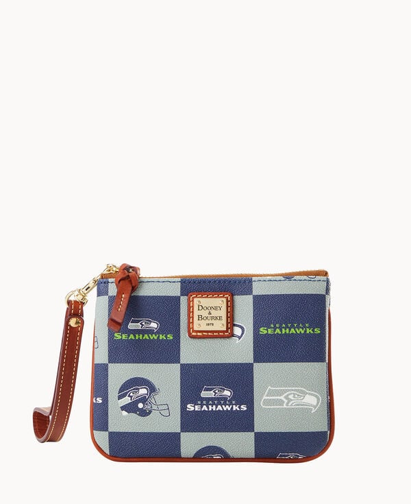 dooney & bourke NFL Seahawks Stadium Wristlet Navy