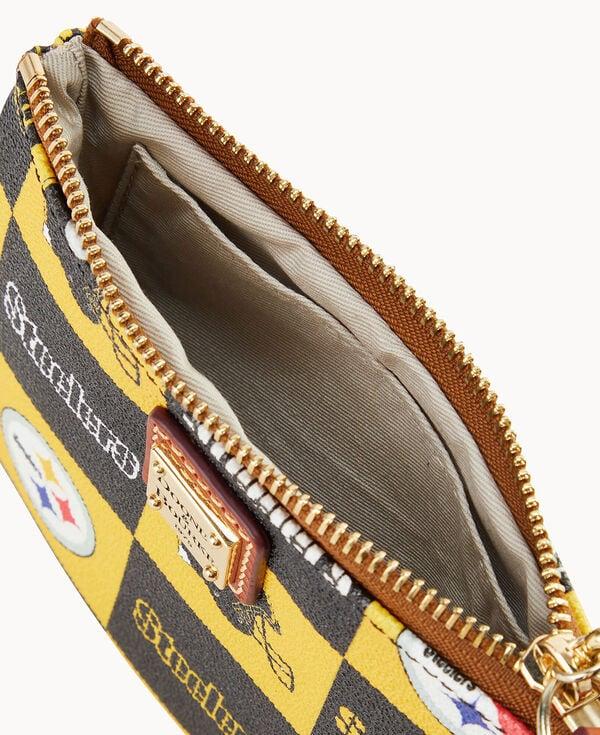 Dooney & Bourke NFL Steelers Stadium Wristlet Black