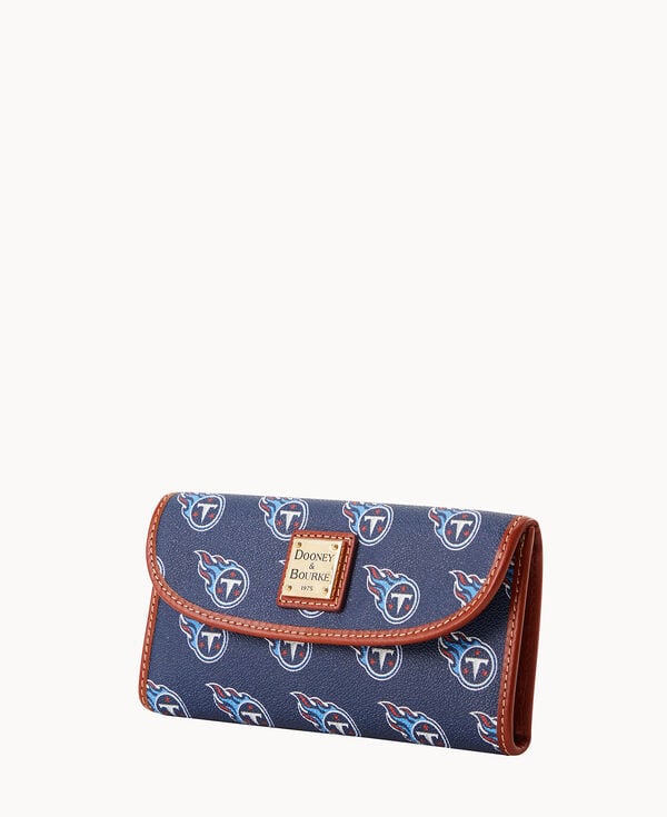 Dooney & Bourke NFL Titans Continental Clutch Navy