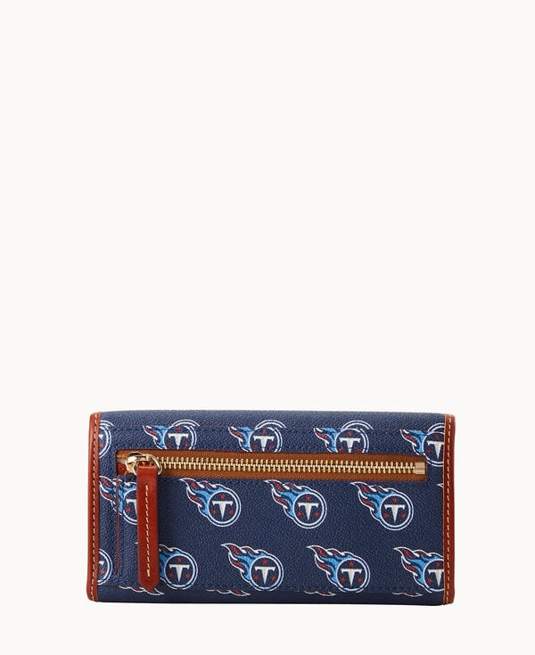 Dooney & Bourke NFL Titans Continental Clutch Navy