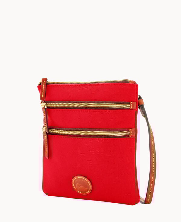 Dooney & Bourke Nylon North South Triple Zip Red