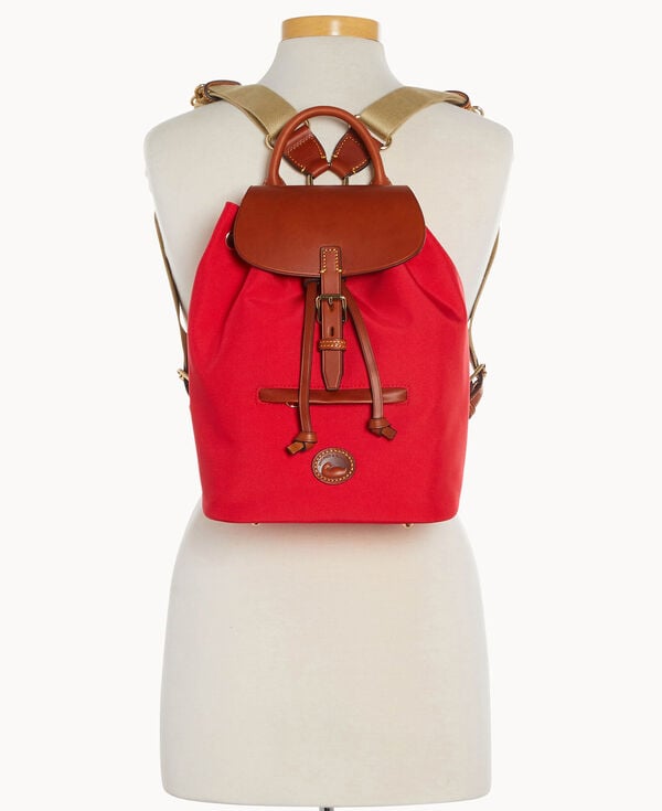 Dooney & Bourke Nylon Small Allie Backpack Red