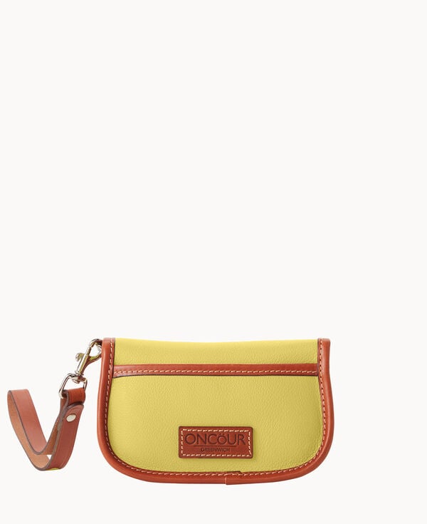 Dooney & Bourke Oncour Twist Flap Wristlet Butter