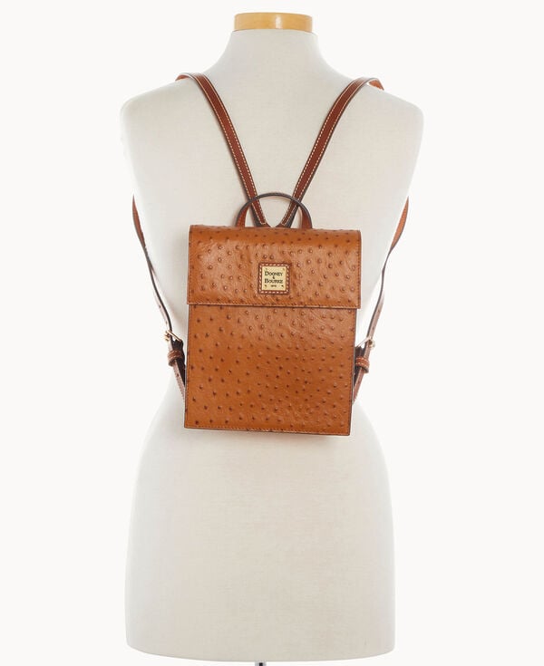 Dooney & Bourke Ostrich Backpack Caramel