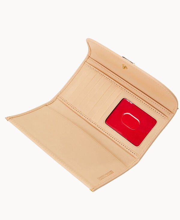 Dooney & Bourke Patent Continental Clutch Red