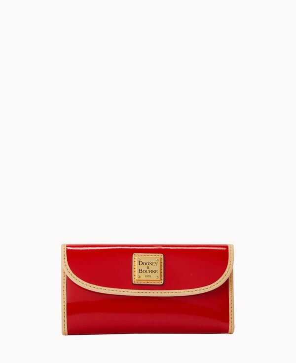 dooney & bourke Patent Continental Clutch Red