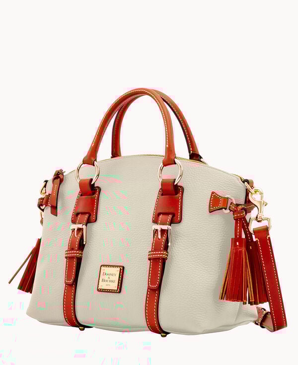 Dooney & Bourke Pebble Grain Bristol Satchel Bone