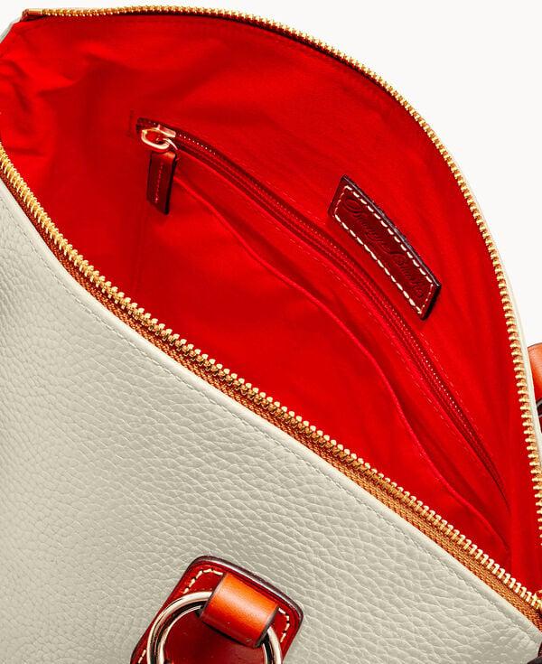 Dooney & Bourke Pebble Grain Bristol Satchel Bone
