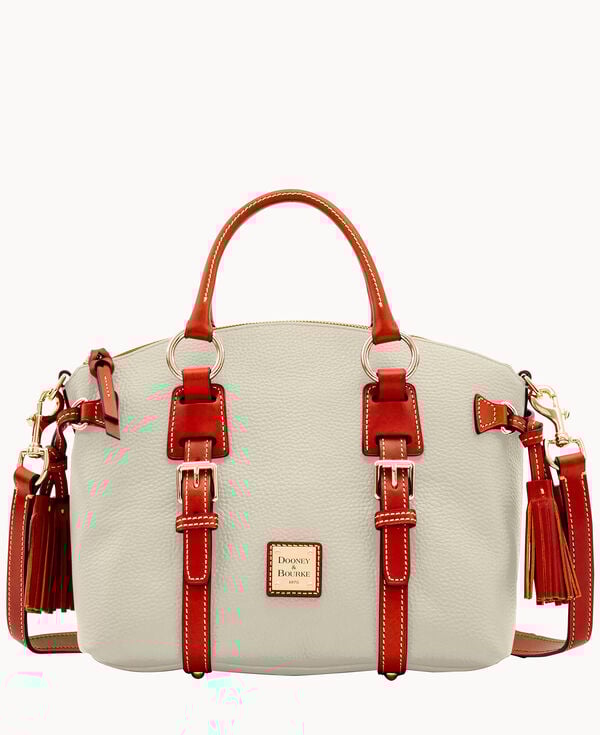 dooney & bourke Pebble Grain Bristol Satchel Bone