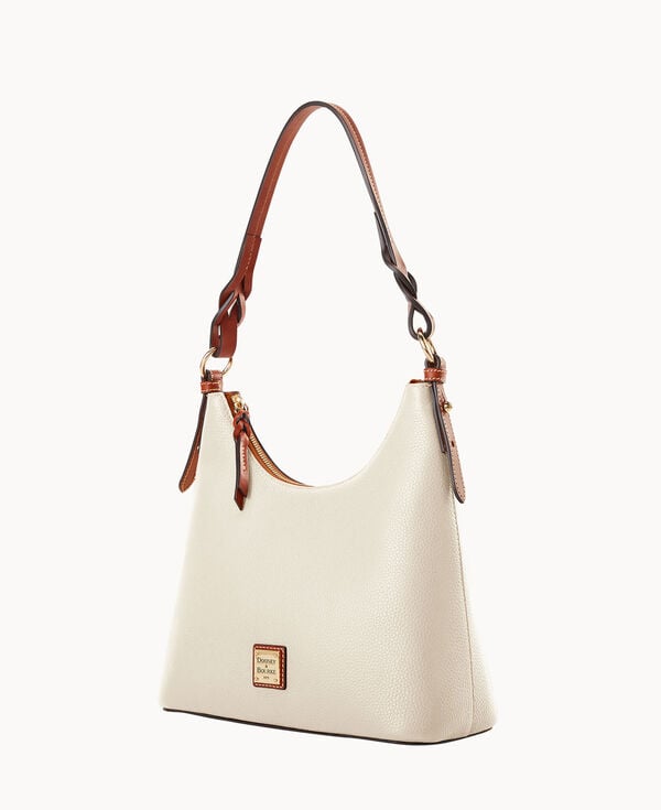 Dooney & Bourke Pebble Grain Bryce Hobo White