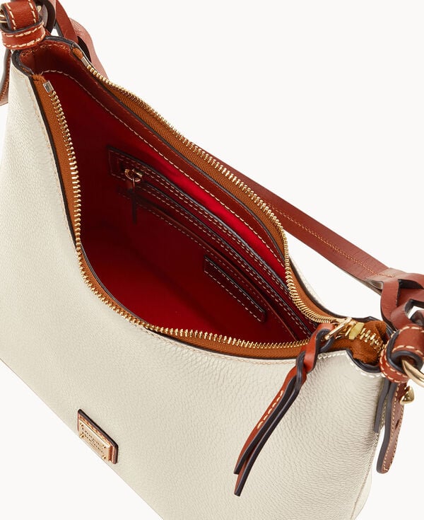 Dooney & Bourke Pebble Grain Bryce Hobo White