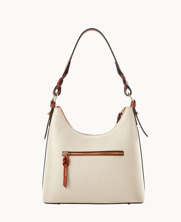 Dooney & Bourke Pebble Grain Bryce Hobo White
