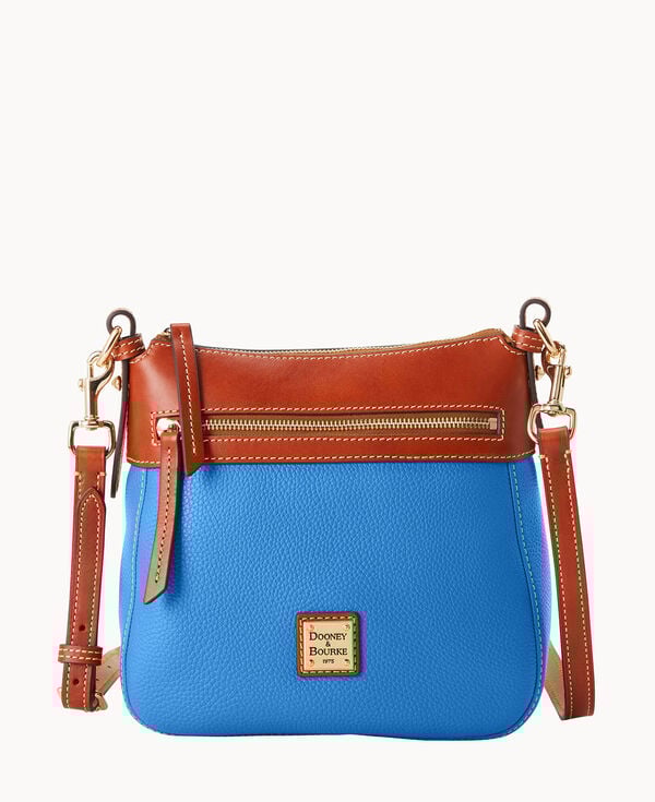 dooney & bourke Pebble Grain Crossbody 25 Azure