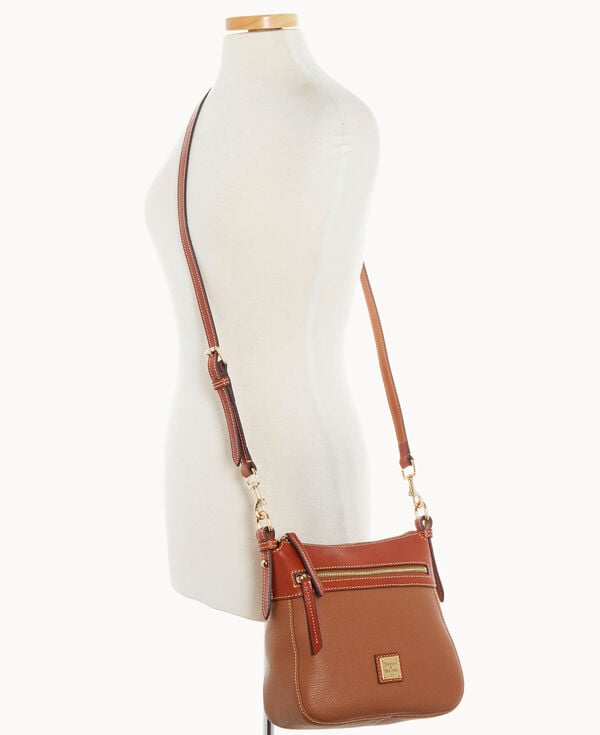 Dooney & Bourke Pebble Grain Crossbody 25 Caramel