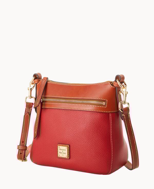 Dooney & Bourke Pebble Grain Crossbody 25 Red